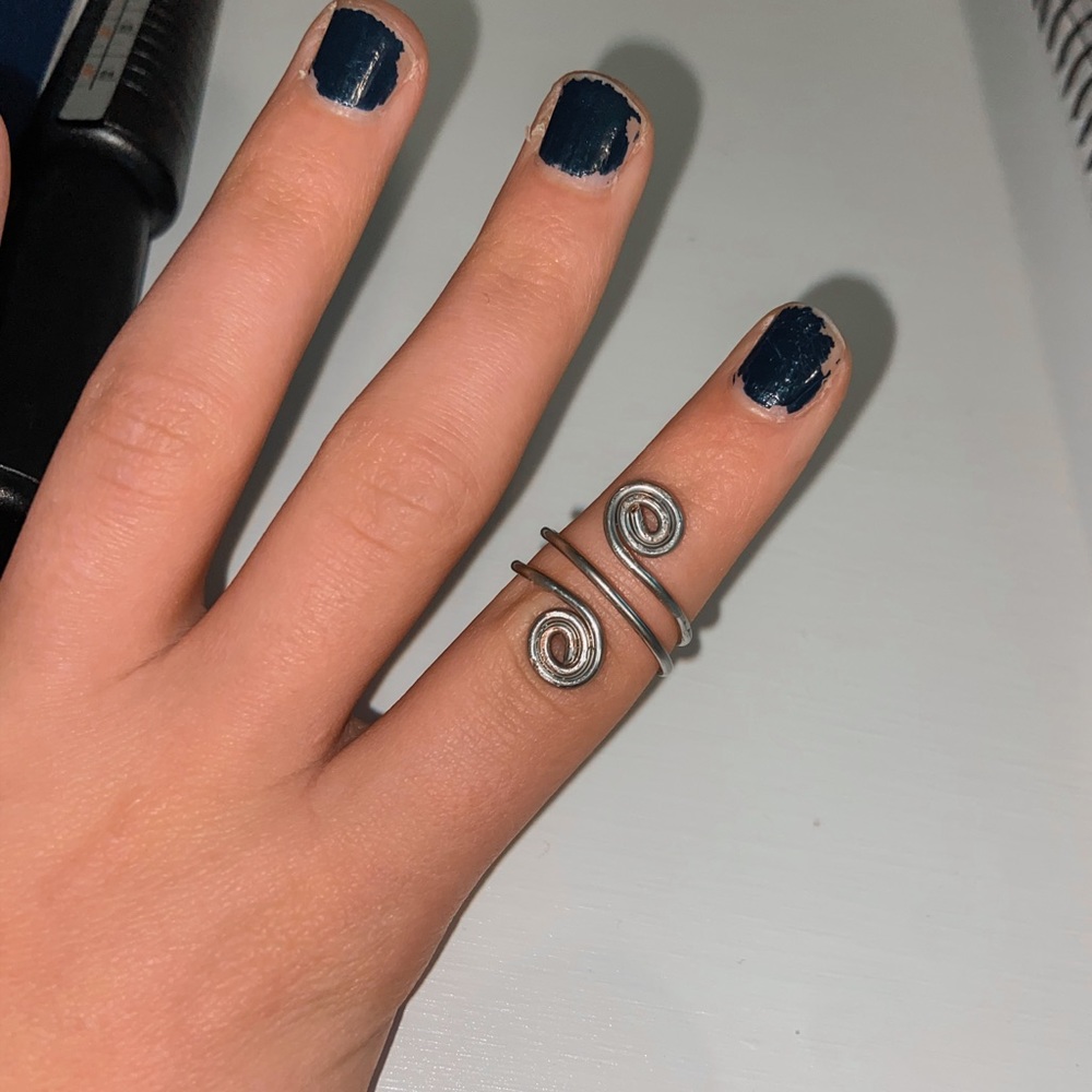 Handmade Wire Swirl Ring
